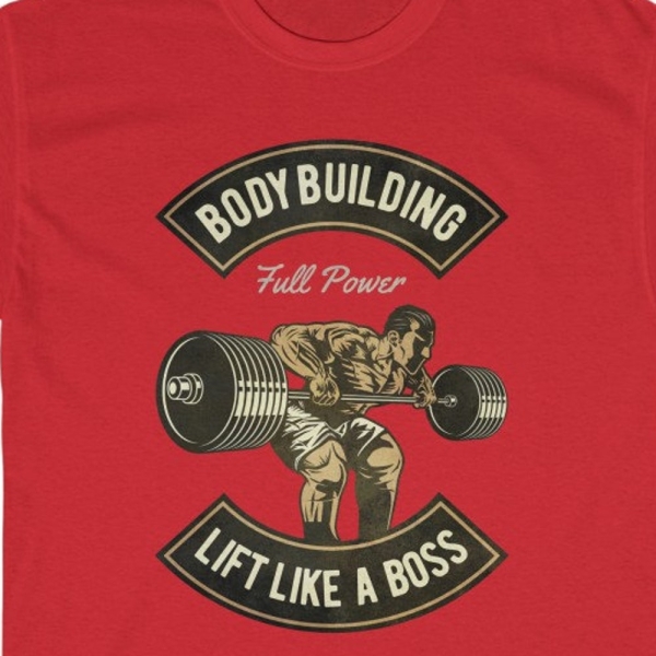 Bodybuilding Boss T Shirt, Heavy Lifter, Pro GYM, Fitness