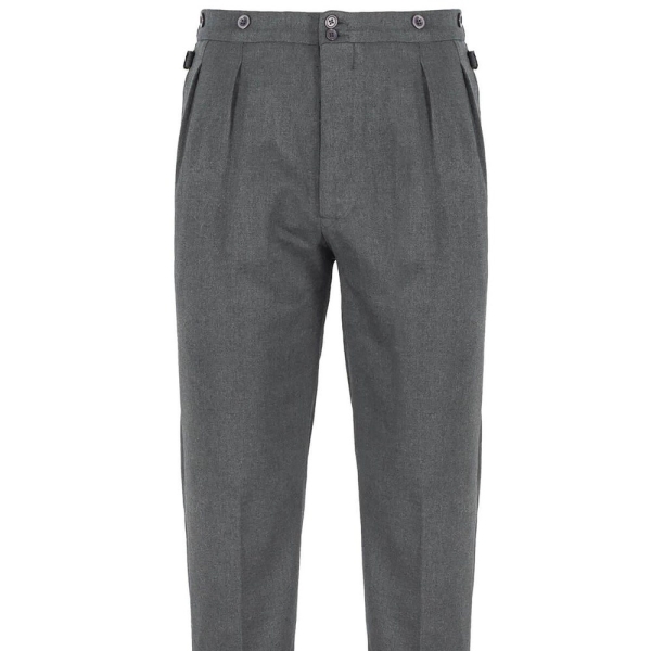 Revival 1940s 1950s Vintage Style Authentic Retro Edwin Trousers - Fossil Grey