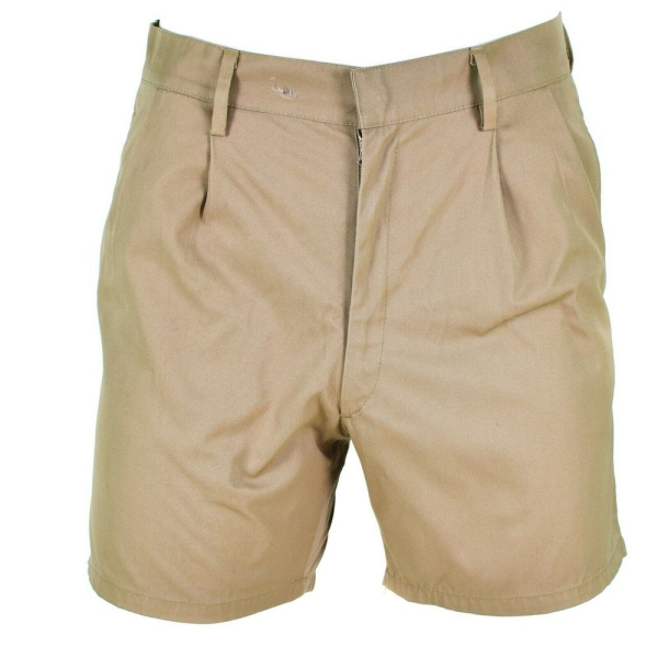 Genuine Italian army shorts Khaki Chino Military combat field bermuda