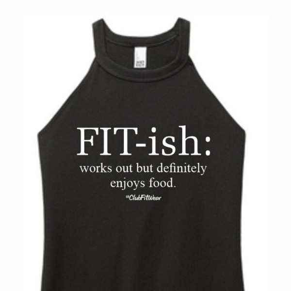 Fit-ish - High Neck Rocker Tank - Fitish - ClubFitWear (wh69)