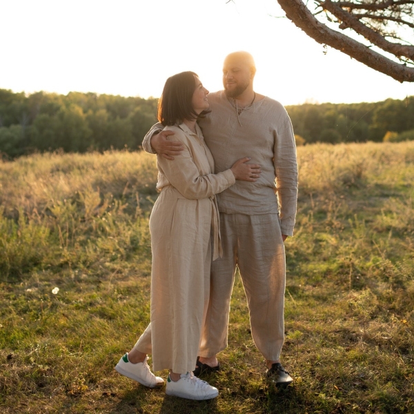 Men's Two Piece Linen Set TARASA Shirt & COCOS Pants