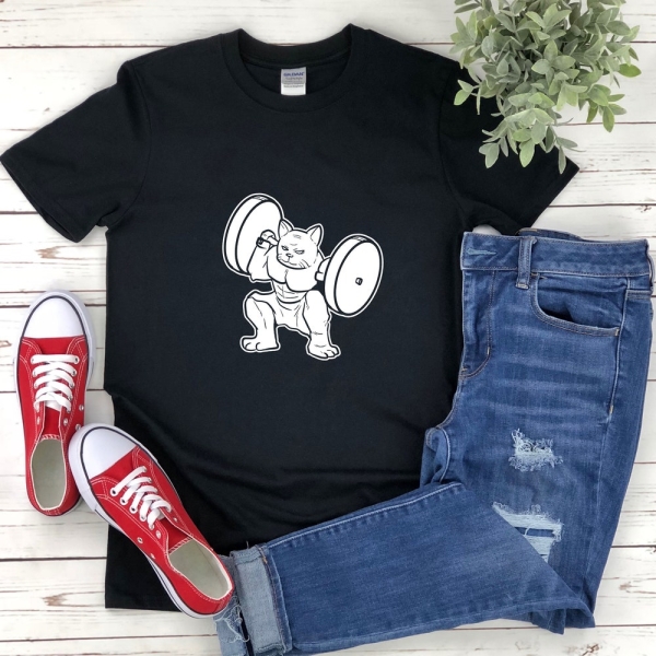 Personal Trainer Shirt, Bodybuilding Shirt, Bodybuilder Tshirt, Cat Weightlifting, Cat Gym, Funny Cat Shirts For Men