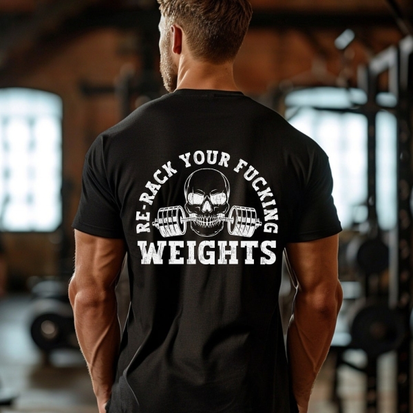 Gym Pump Cover, Re-Rack Your Weights Shirt, Men Gym Shirt, Gym Rat Shirt, Gift For Weightlifter, Trainer Gift, Trendy Gym TShirt