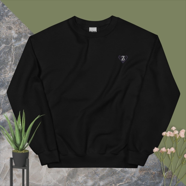 Unisex Sweatshirt, Diamond Long Sleeve, Simple Sweater, Cozy Comfortable Warm Sweater