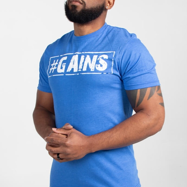 Iron Gods #GAINS Muscle T-Shirt, Workout Shirt, Weightlifting Shirt, Gym, Workout, Gym Apparel, Pump Cover, Mens Gym Shirt