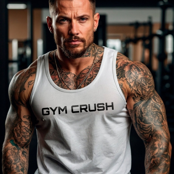 Gym Crush Unisex Tank Top | Motivational Fitness Apparel | Comfortable Workout Tank for Him or Her | Unisex Top | Gym Tank Top