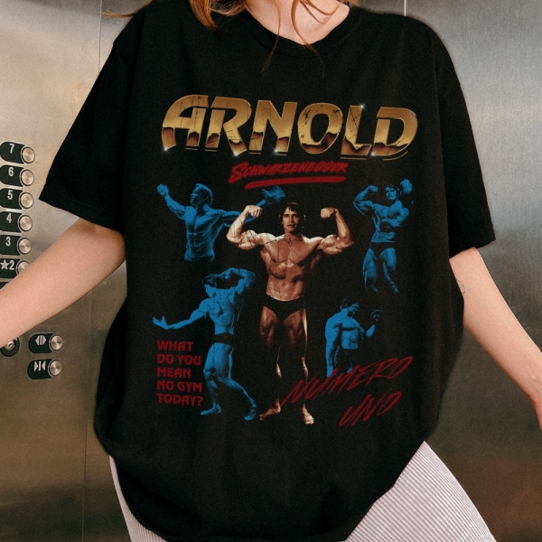 Comfort Colors® Arnold Unisex T-Shirt, Gym Shirt, Body Building Shirt, Weightlifting, Terminator, Pumping Iron, Motivational