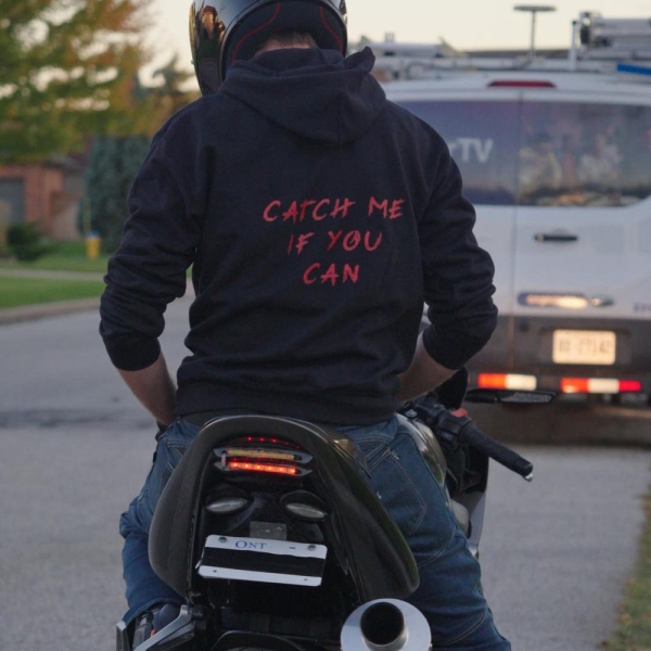 Catch Me If You Can Hoodie, Motorcycle Hoodie, Sport Bike Hoodie, Reckless Hoodie