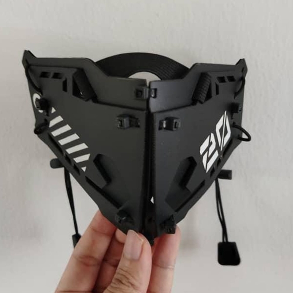 Stylist Futuristic V6B Techwear Tactical Cyberpunk 3D Mask Protector Streetwear Cosplay Airsoft Anime