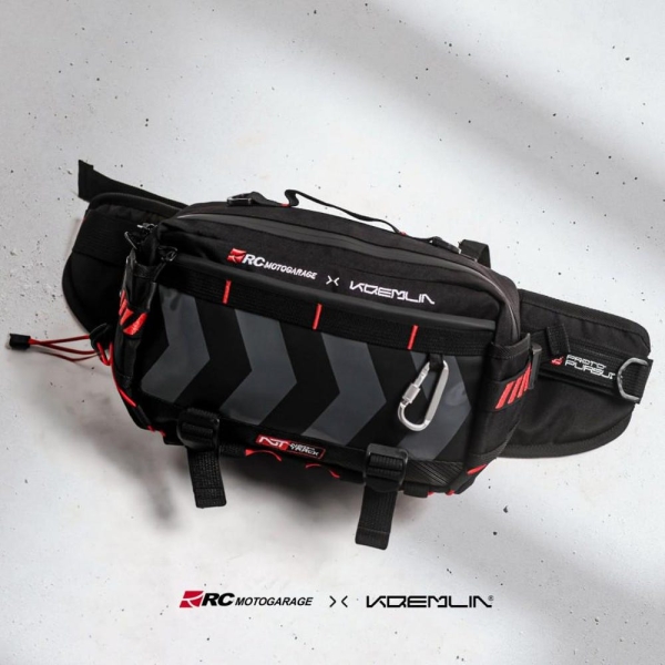 KRMLN Techwear Waistbag Tactical Double Strap Sling Waist Bag - Motogarage