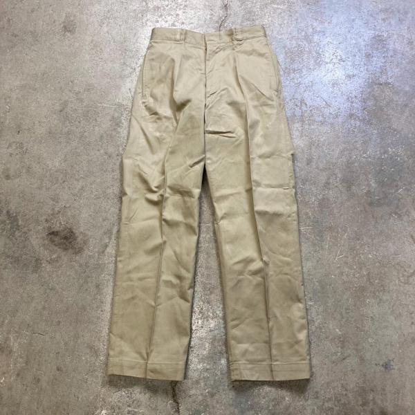Vintage 1960s US Army 100% Cotton Khaki Chinos 28x29