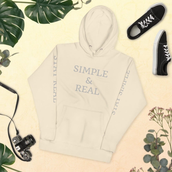 Simple n Real Hoodie l  Unisex  l  Jacket  l Trendy Simple Hoodies
