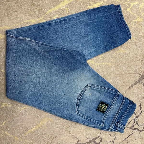 Archive Rare Stone Island 1985 Jeans Casual Pants Denim Trousers Size 42 26 Inch
