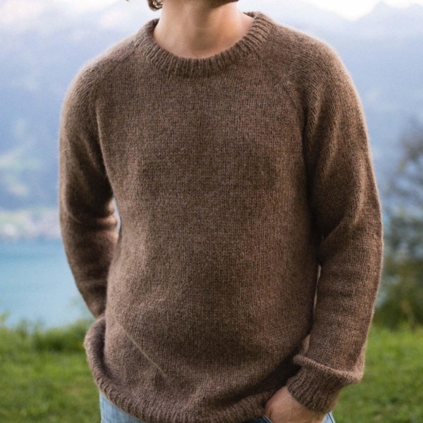 Boyfriend Sweater Knitting Pattern - PDF instant digital download