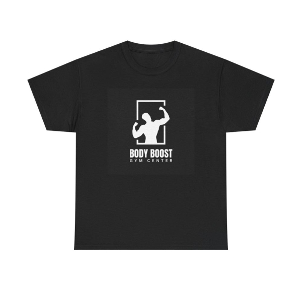 Body Boost Gym Center Unisex Heavy Cotton Tee, Workout Shirt, Fitness Tee, Gym Apparel, Casual Style