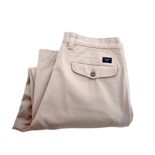 Vintage Dockers Khakis Men's Pants | Beige Workwear Chino Trousers, Skater Nerd Streetwear