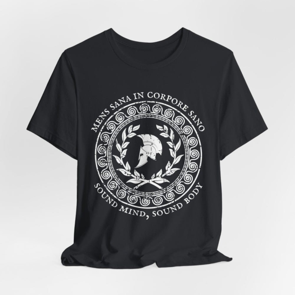 SOUND MIND Sound BODY Mens Sana In Corpore Sano Stoic Workout Tee for Fitness, Gym Shirt, Fitness Motivation, Gift for Weightlifters
