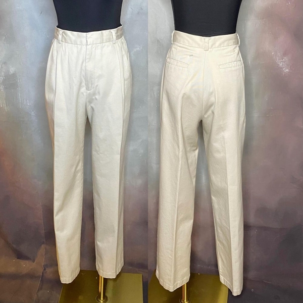 Womens Dockers Pants, Womens Chinos, Light Khaki Pants, Cotton Twill Trousers, Womens Flat Front Dockers, Straight Leg Pants High Rise Pants