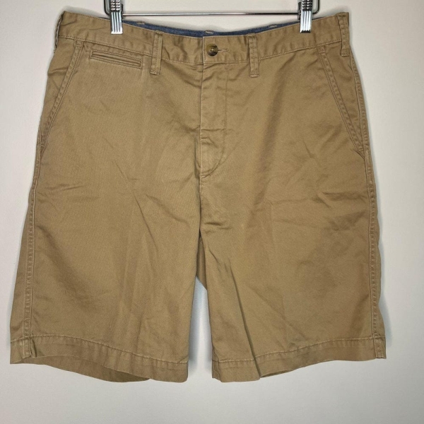 Polo Ralph Lauren Relaxed Fit Khaki Tan Chino Old Money Classic Prep Shorts 34