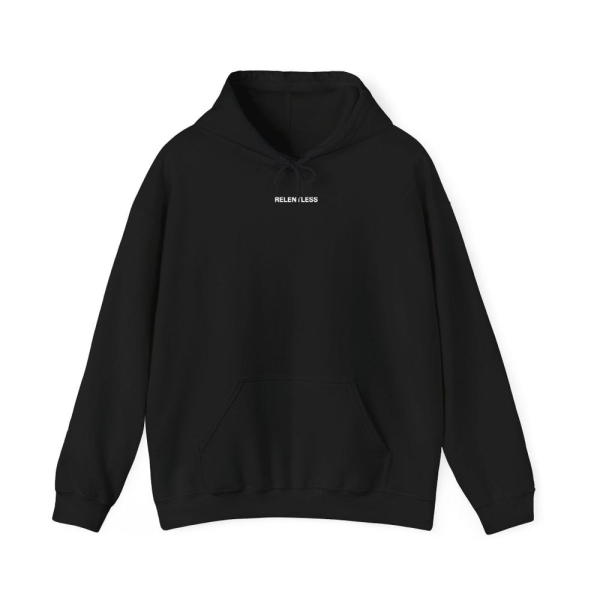 Premium Relentless Simple Logo Hoodie, Simple Minimalist Unisex Hooded Sweater, Trendy Sweatshirt Gift Idea