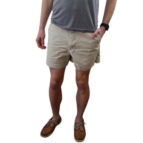 Patagonia Heavyweight Canvas Denim Stand Up Hiking Shorts Mens 33 34 Above The Knee Beige Khaki Work Workwear Outdoor Chouinard Vtg 90s Y2K
