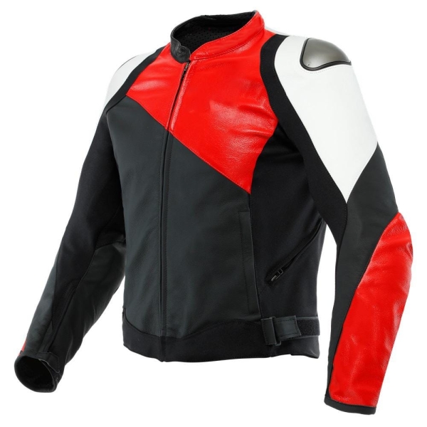 Men's Cowhide Leather Motorbike Racing Sports Riding Biker Motorcycle CE Approved Protective Gear MOTOGP Handmade Custom Jacket