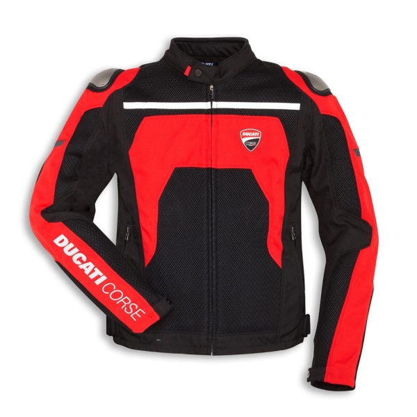 Ducati Textile Cordura Motorcycle Jacket | Men's Riding Jacket with Armor | Waterproof & Windproof Biker Jacket | Racing Touring Gear