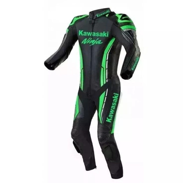Handmade Real Cowhide Leather Motorcycle Biker Suit Motorbike Racing Protective Suit.