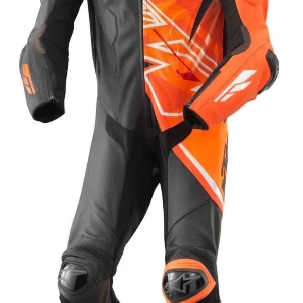 KTM Motorcycle Racing Suit | Alpinestars Style Leather Biker Gear | Custom Motorbike Suit | Men’s Riding Apparel | Track & Street Protective