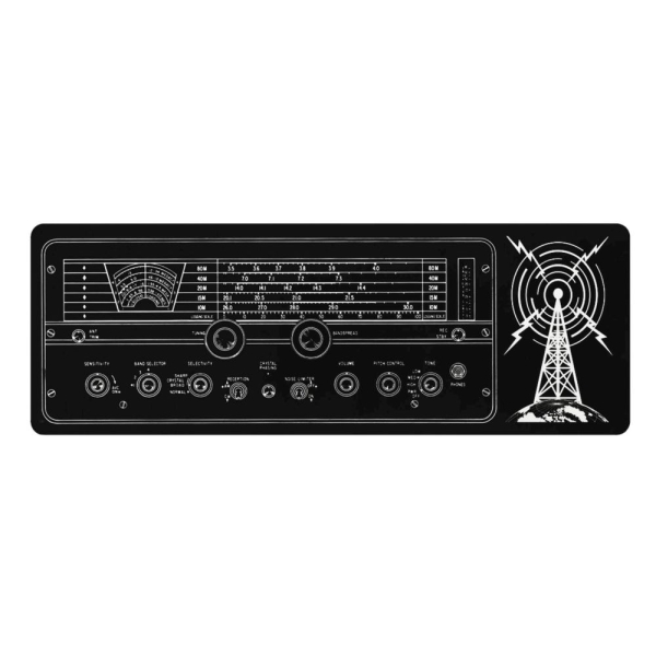 Mammoth Retro Ham Radio protective picnic table cover for POTA activations.