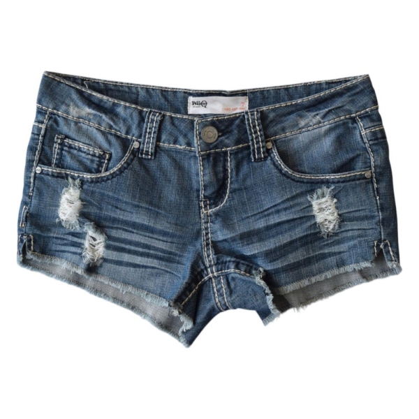RSQ Jeans Y2K Stonewashed Distressed Denim Shorts Size Medium