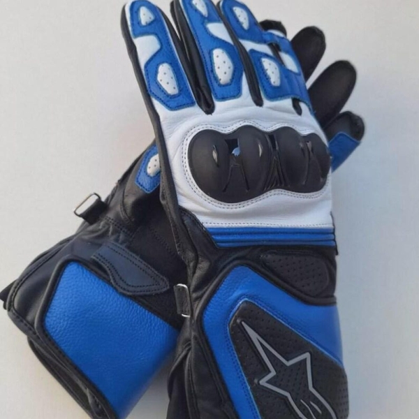 Blue Men's Alpinestars Gloves Motorcycle Protective Gear